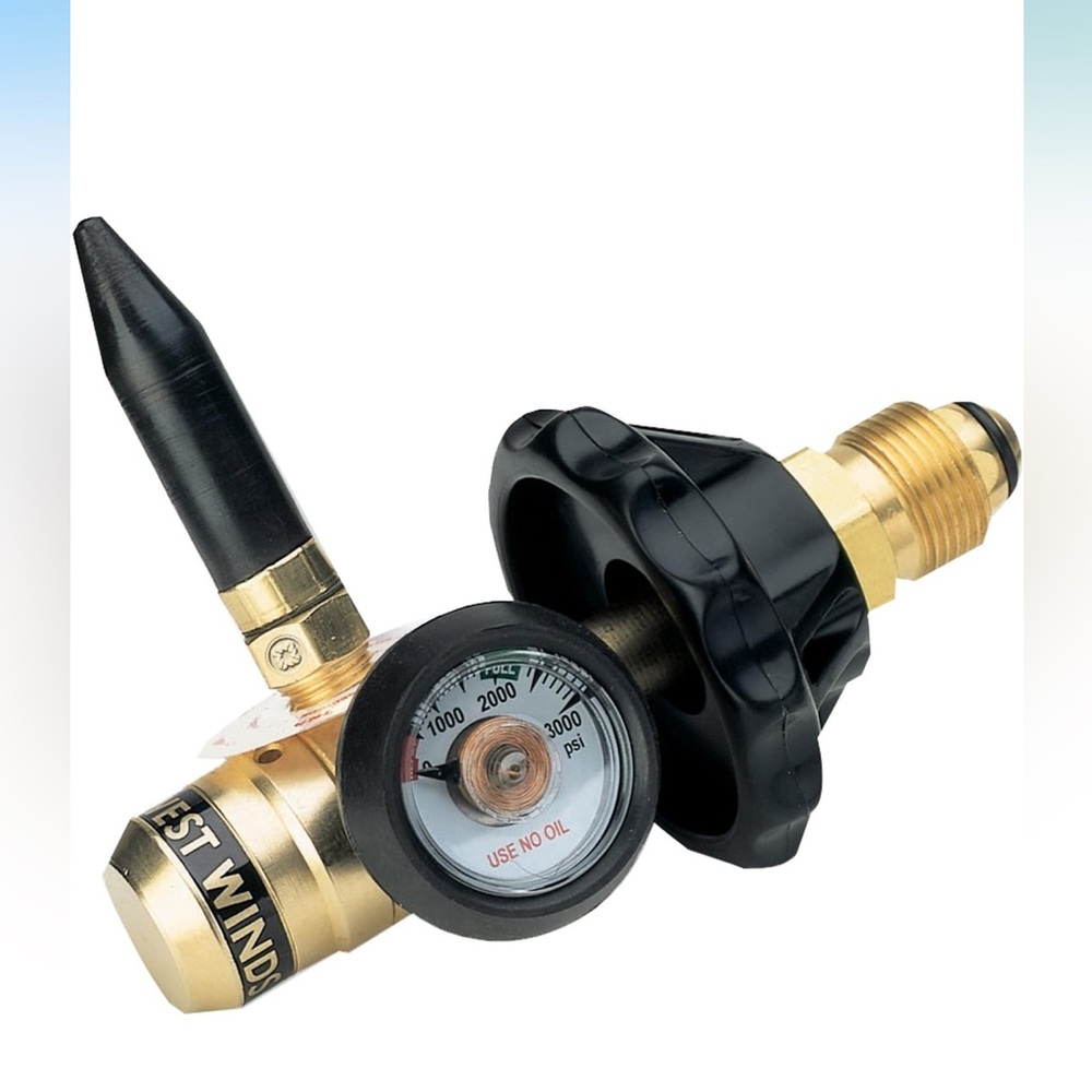 Western Enterprises RPB-6HG Deluxe Balloon Inflator Helium CGA 580 3k psi Inlet
